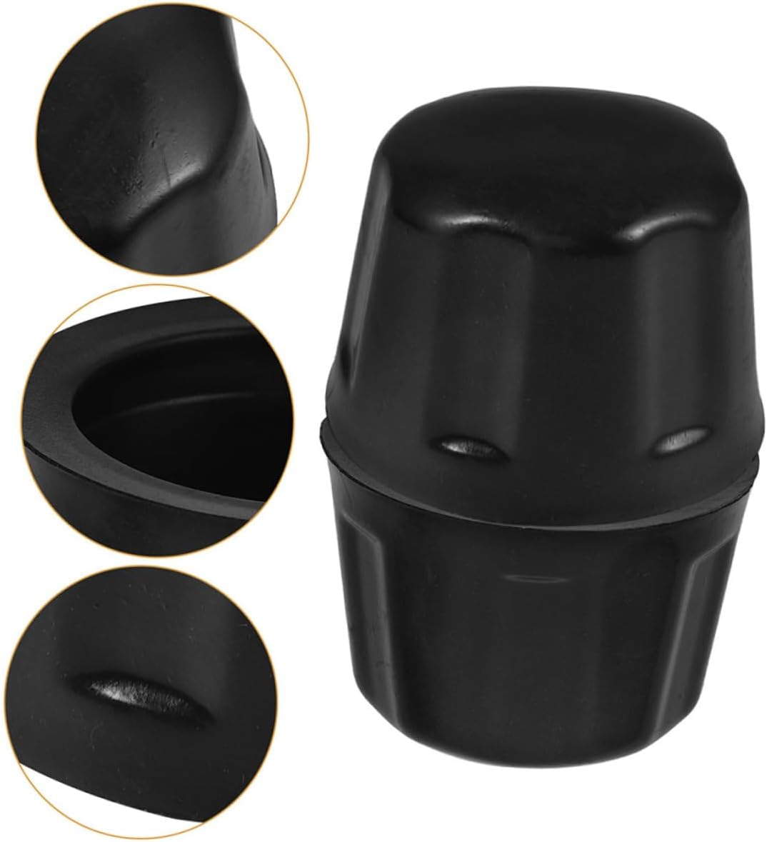 EXAOMBLE 5Pcs Rubber Wheel Center Hub Caps Easy Installation Bearing Protectors for ATV Trailer and Car Wheels Dust Cover Accessories image number 4