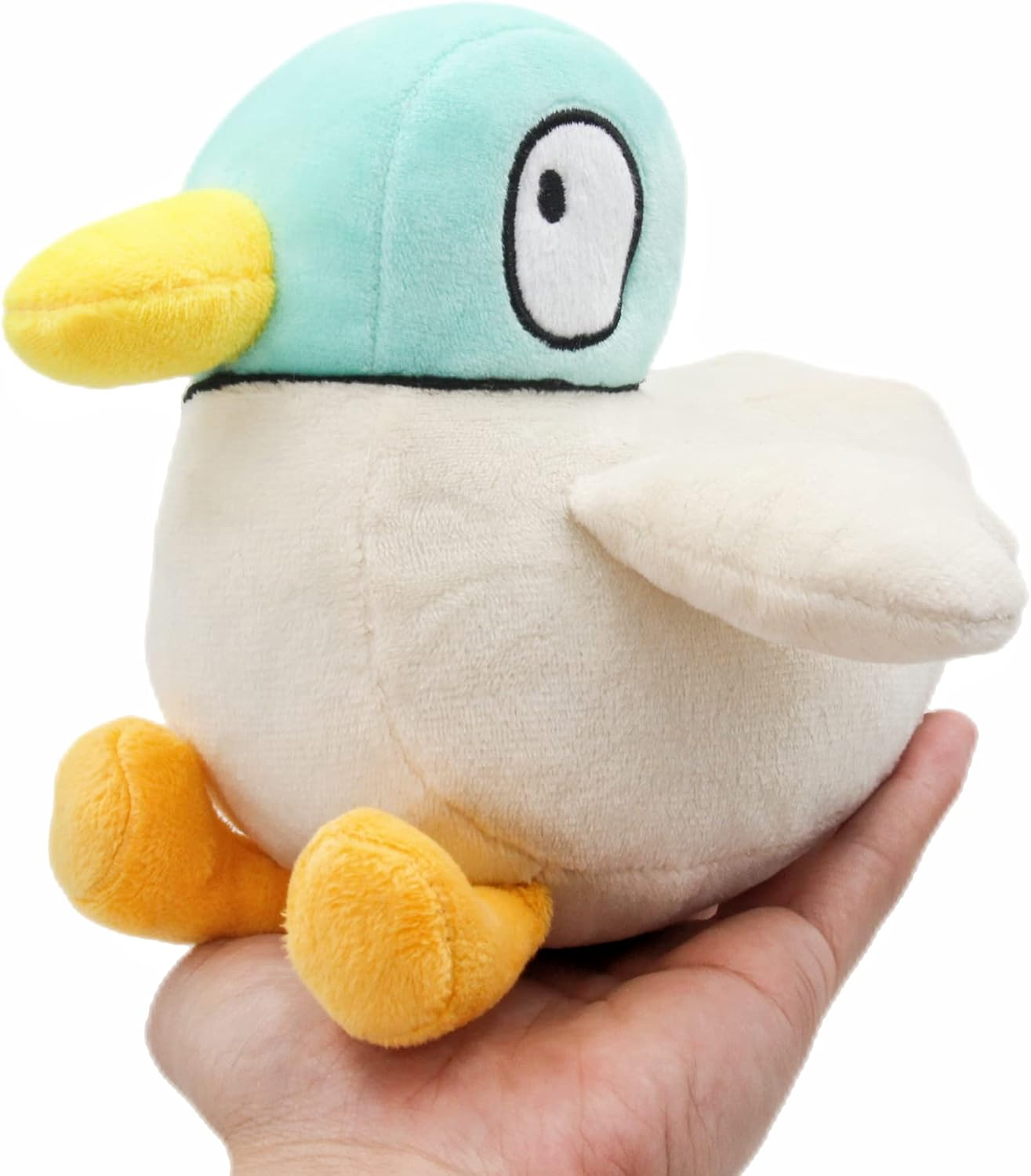SYUSAMA Cute Sarah and Duck Stuffed Animals Plush Pillow Toy, 7'' Soft Green and White Duck Plush Pillow Animals Dolls for Mother'S Day Birthday Kids Gifts Home Decor, LQM2303093 image number 2