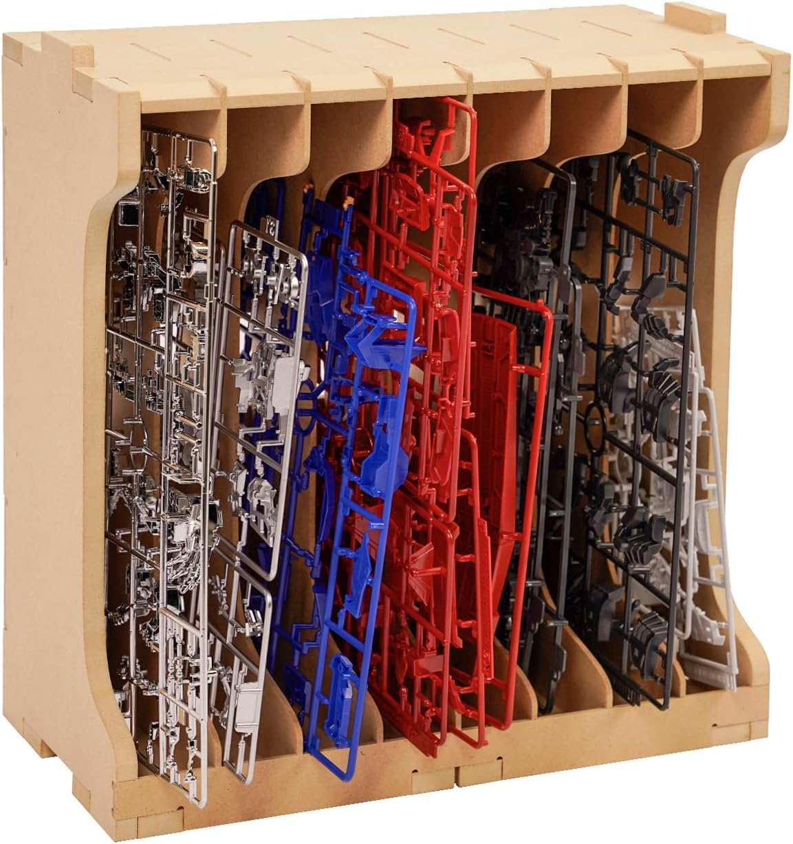 Bucasso Model Parts Shelves Tool Stand Holder for Gundam Model Making Parts, MDF Material, Modelling Tools, Tool Stand Holder for Hobby Model Parts, GK7 image number 5