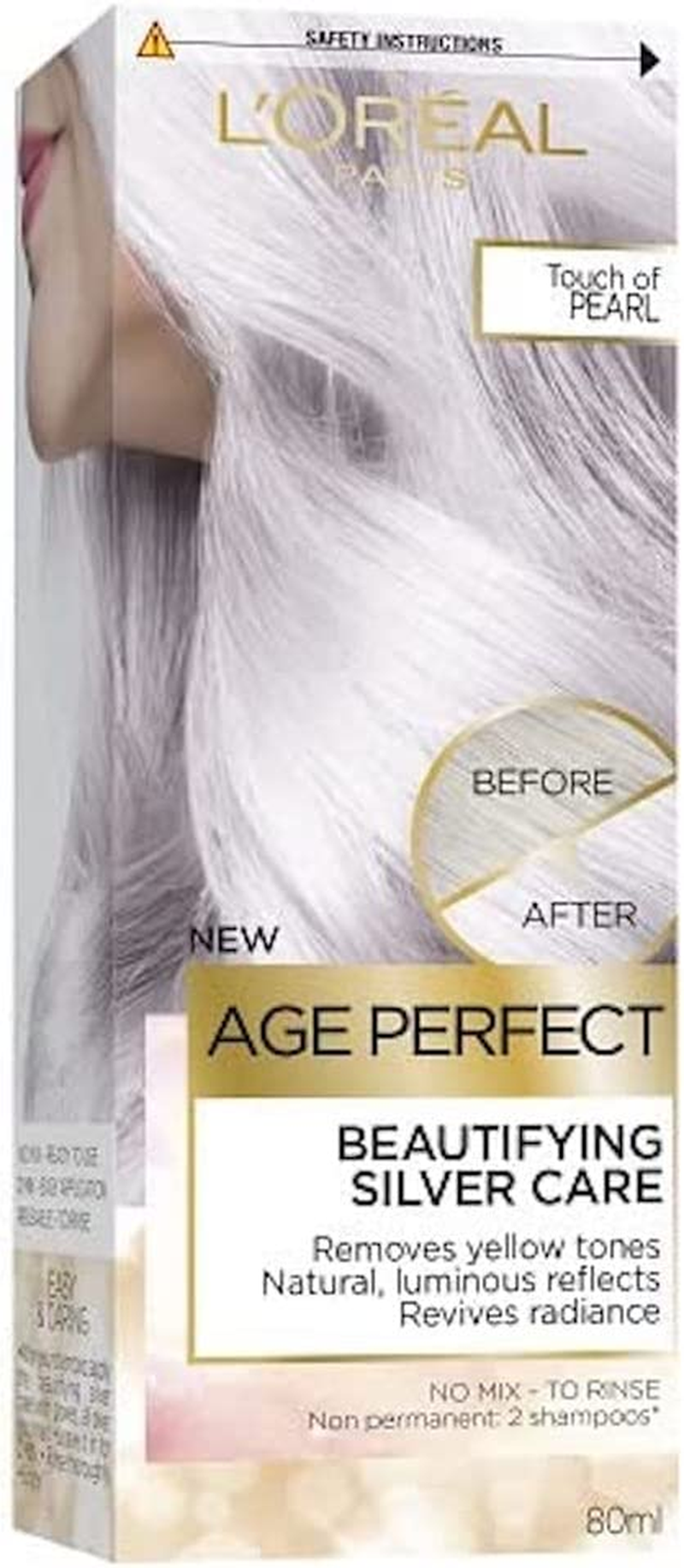 L'Or&eacute;al Paris Age Perfect Beautifying Care Semi Permanent Hair Colour - 1 Pearl