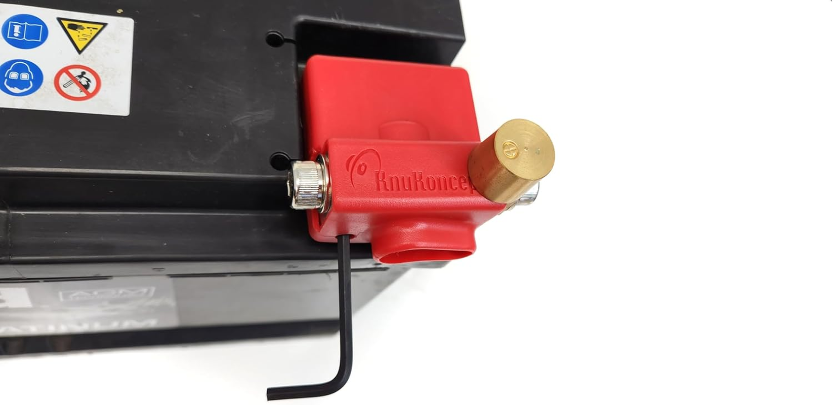 Knukonceptz Ultimate Battery Terminal V2 Pair- Positive and Negative with OEM Top Post Adapter image number 3