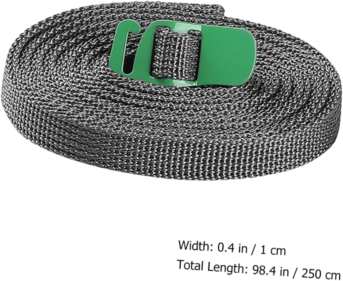 MOBUTOFU 2Pcs Binding Rope for Camping Luggage Tie down Straps Quick Release Buckle image number 6