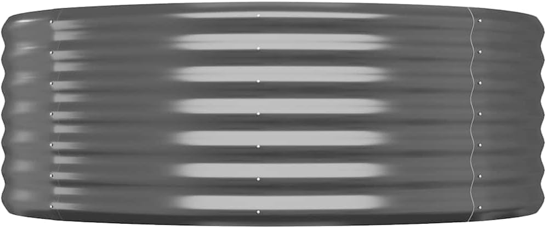 Vidaxl Garden Raised Bed Flower Box - Anthracite Powder-Coated Steel Planter Pot, 507X100X36 Cm, Outdoor Planter Box for Gardens, Balconies, Patios image number 6