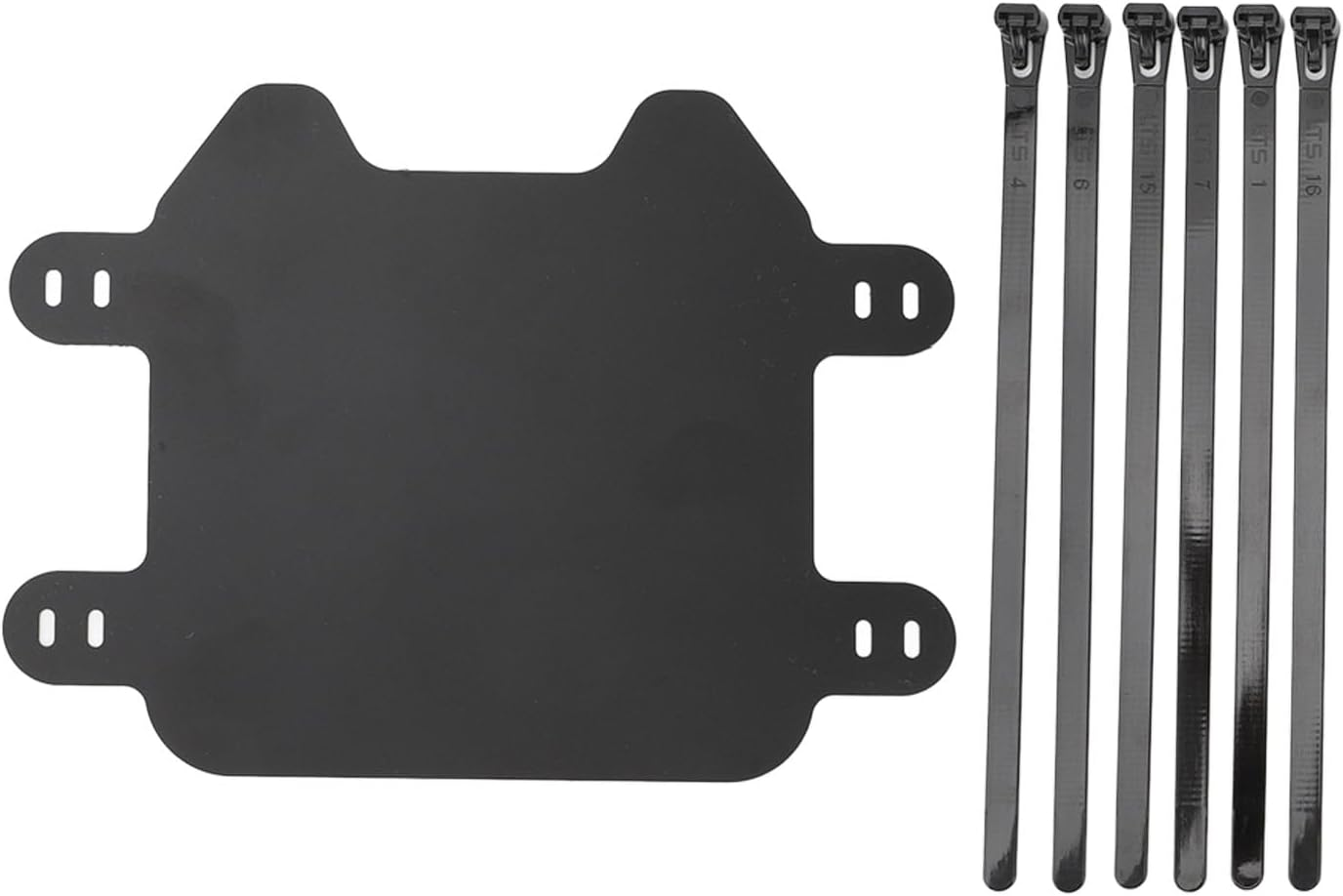 Motorcycle Front Number Plate Matte Black Sturdy ABS Long Lifespan for Electric Bike image number 6