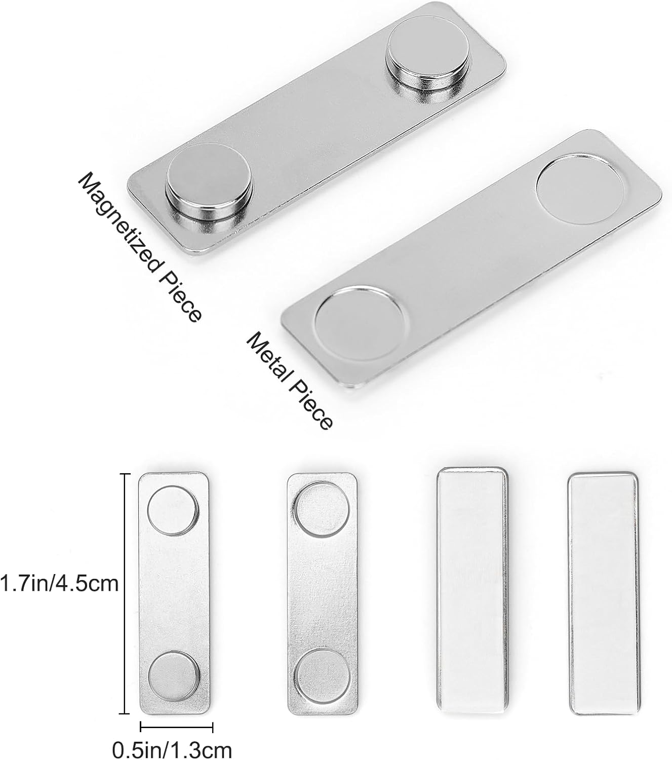 Ninyoon Magnetic Picture Hanger for Wall, Magnetic Picture Frame Poster Hanging System, Strong Wall Magnets Anti-Slip Design 1.7X0.5 Inch (6 Pack) image number 5