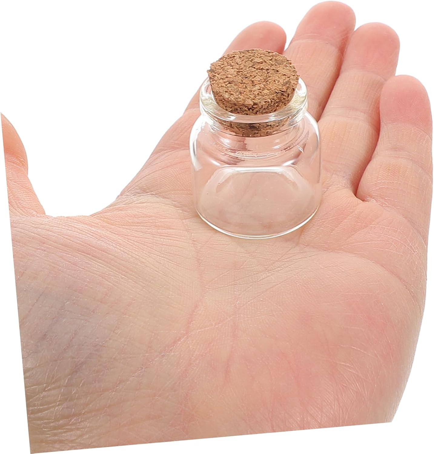 Hohopeti 10Pcs Glass Tooth Holder Versatile Keepsake Bottles for Teeth Hair Small Treasures Compact Portable Storage for Cherished Memories image number 3