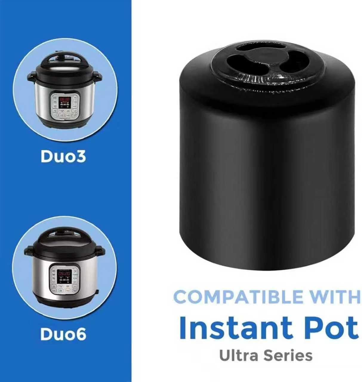 Pressure Cooker Replacement Parts Steam Release Handle Steam Valve for Instant Pot, Duo Nova, Duo Gourmet 6 Qt, DUO CRISP AF 8, Ultra 3, 6, 8 Qt, Viva 6 Quart, Cap Replacement Part Accessories image number 2