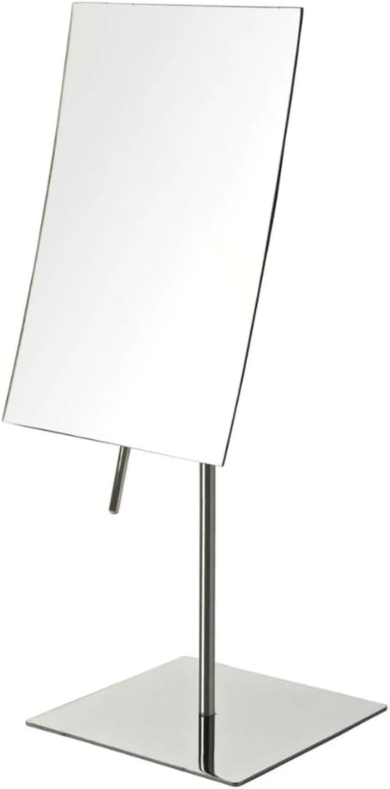 JERDON Rectangular Tabletop Makeup Mirror - Makeup Mirror with 3X Magnification with Black Finish - 5-Inch by 8-Inch Vanity Mirror - Model JP358BK