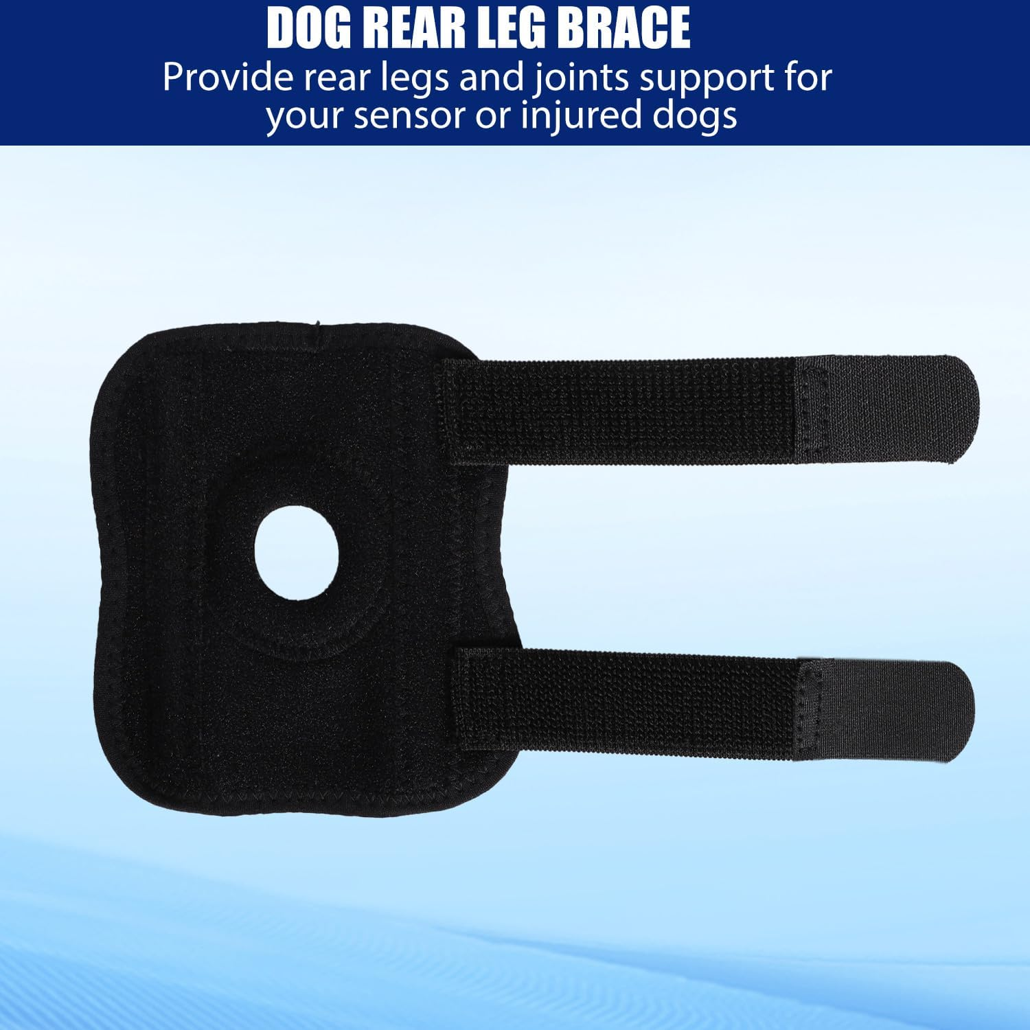 Dog Knee Brace for Rear Hock, Dog Leg Brace Rear Dog Front Leg Brace with Metal Bars Dog Canine Front Leg Brace Wrap for Wrist Support ACL Tear Wound Protection (Size L) image number 2