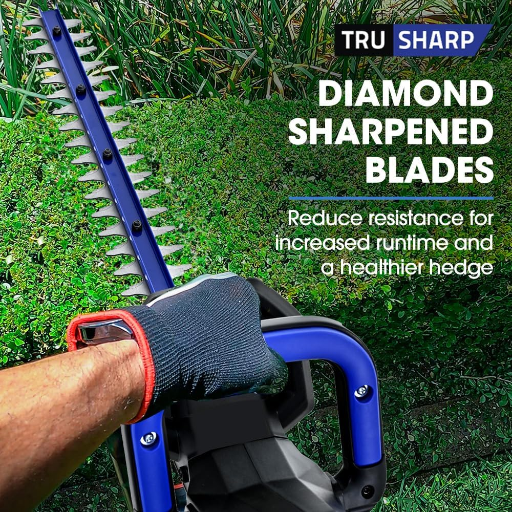 Powerblade HH4 20V Cordless Electric Hedge Trimmer Kit, with Lithium Battery and Fast Charger image number 1