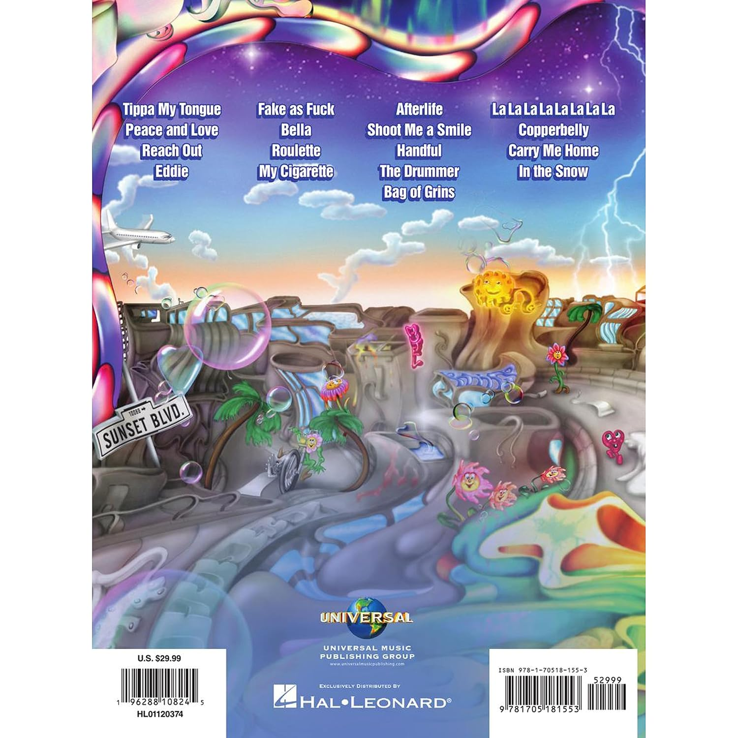 Red Hot Chili Peppers - Return of the Dream Canteen: Guitar Recorded Versions Songbook with Notes and Tab and Lyrics image number 1