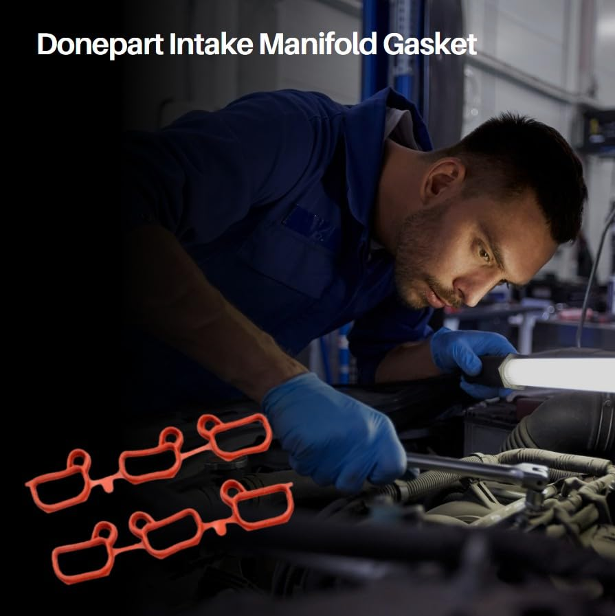 Donepart Intake Manifold Gasket for X5 X3 325I 325Xi 325Ci 330Ci 530I Z4 330I 330Xi 525I Z3 323Ci 323I 328Ci 328I 528I E46 M54 E83 E53 E85 E60 E39 E36 11611436631 image number 5