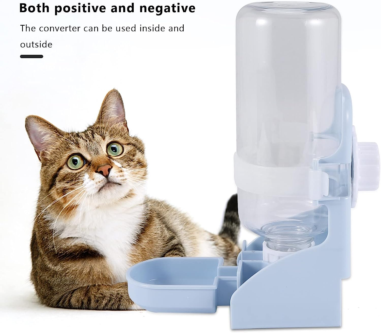 YUPVM 500ML Pet Parrots Birds Drinker Rabbit Drinking Water Feeder Bowl Dog Cage Hanging Water Dispenser Device image number 5