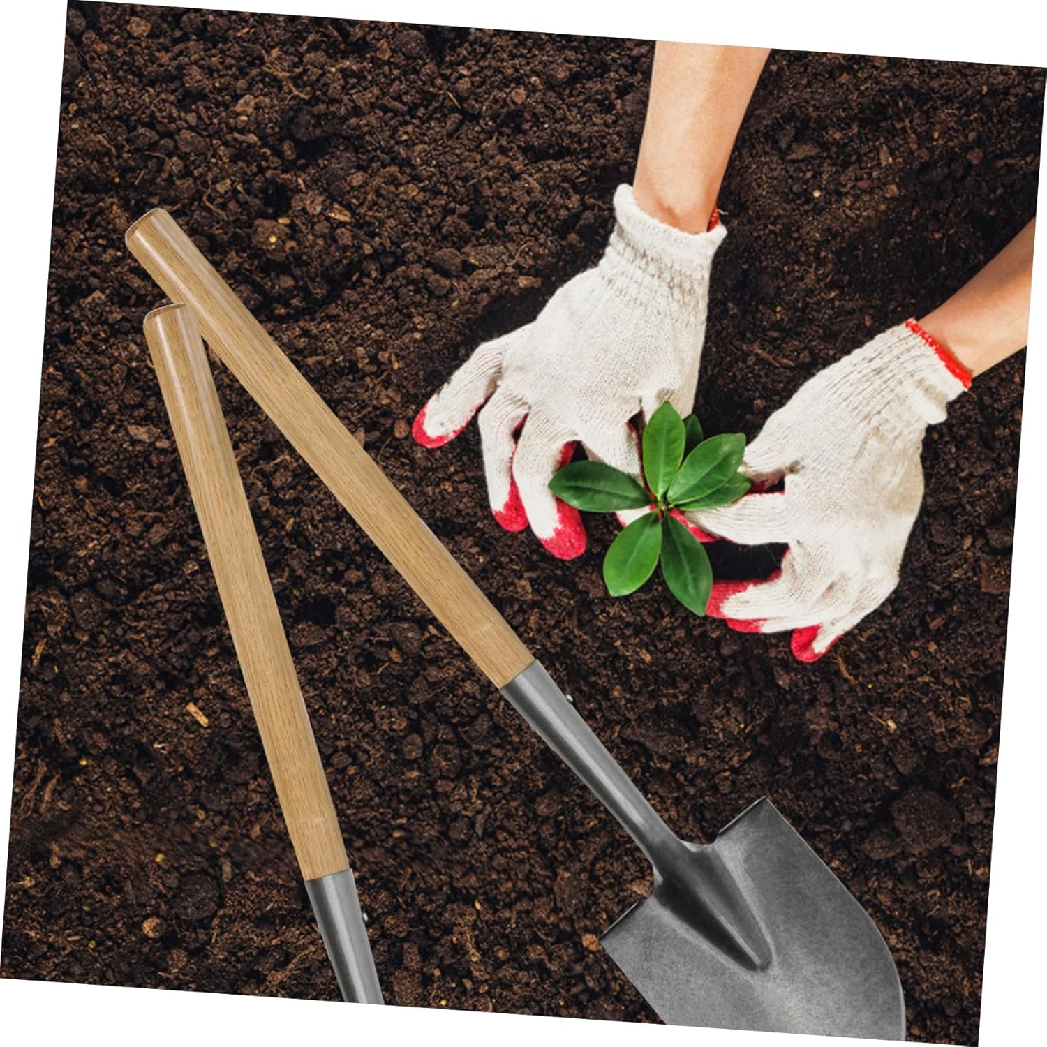 Iplusmile Wooden Shovel Replacement Handle Thick Solid Wood Agricultural Farm Tool Handle for Gardening Spade image number 6