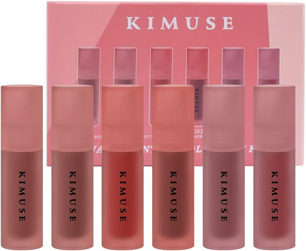 KIMUSE Lip Stain 6 Colors Set, Highly Pigmented Long Lasting Moisturizing Glossy Lip Tint Stains, Hydrate Lightweight Lip Gloss Makeup image number 3