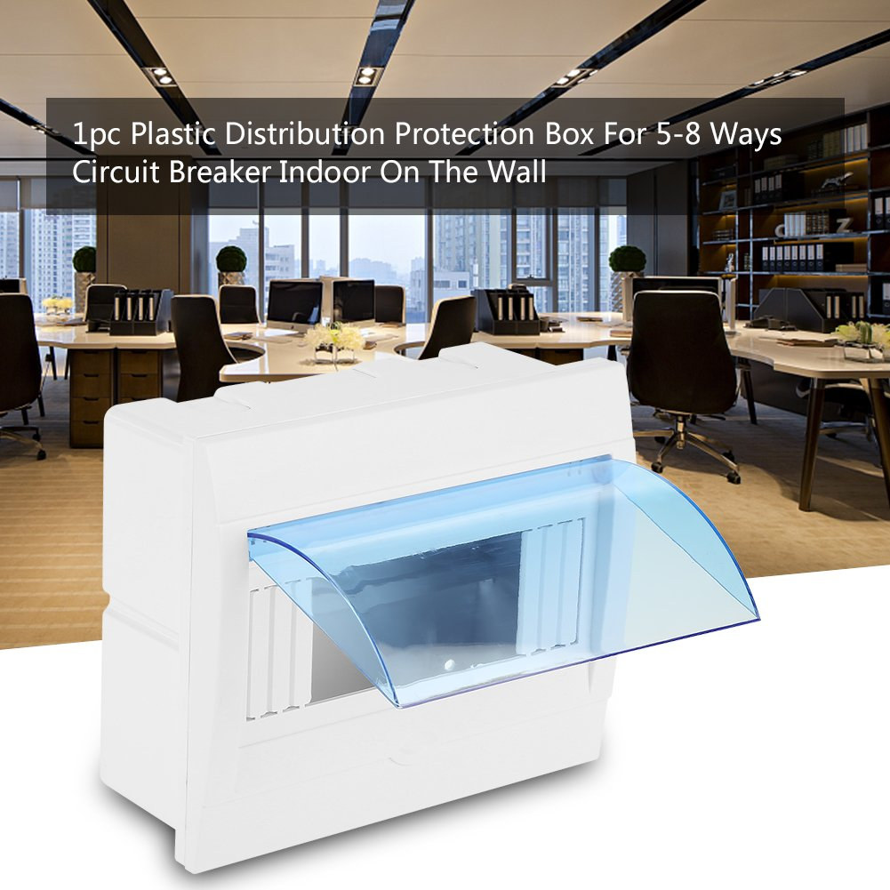 5-8 Ways Circuit Breaker Box Cover Plastic Transparent Distribution Box Electrical for Circuit Breaker on the Wall image number 6