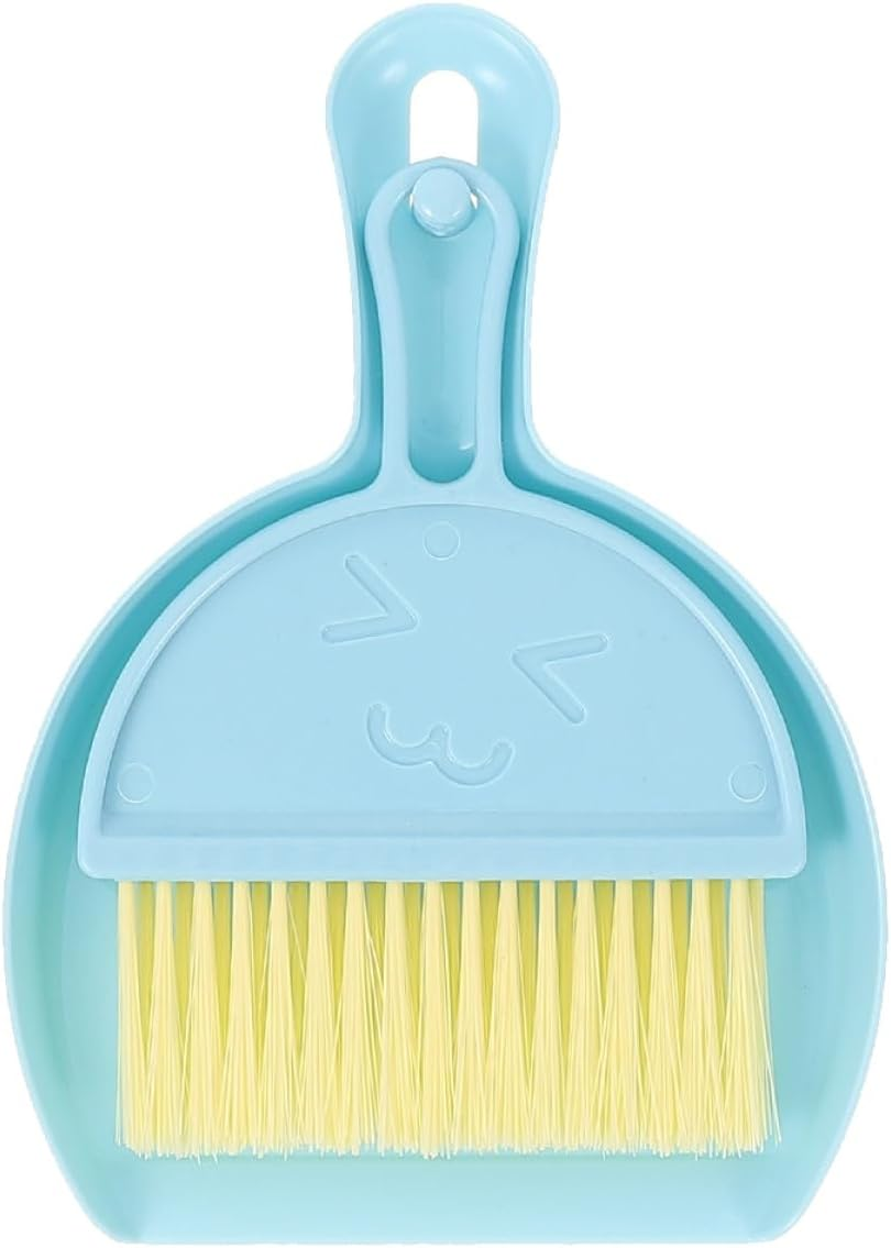 BESPORTBLE Hamster and Guinea Pig Cage Cleaning Brush Set with Dustpan Small Pet Cage Broom Kit for Litter Box Maintenance for Rabbits and Rodents