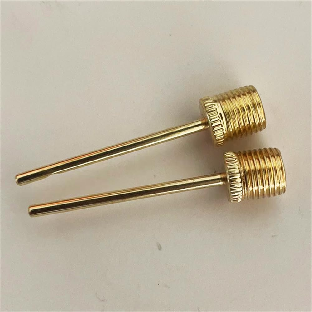 WELANGBN 3 Pack Pump Inflating Needles,No Break Heavy Duty Air Pump Needles for Balls, Stainless Steel Body，Gold image number 4