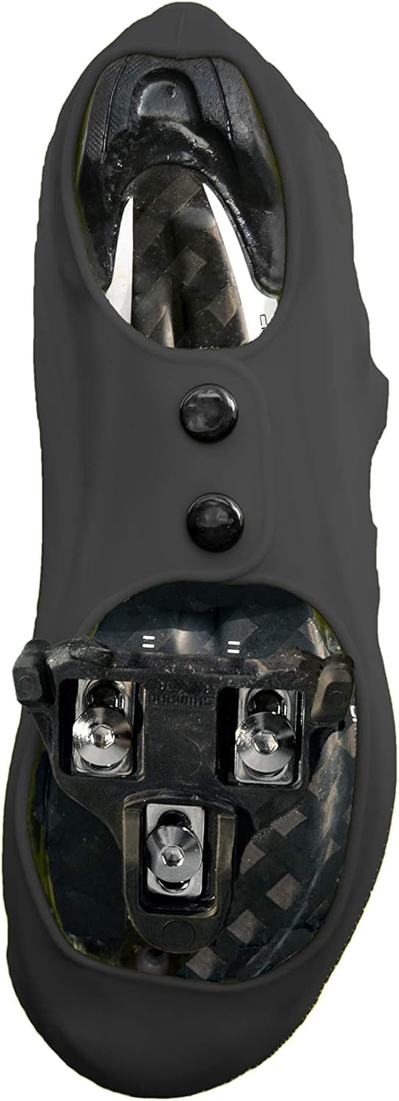 Velotoze Tall Silicone Shoe Cover with Snaps - Covers Road Cycling Shoes - Waterproof, Windproof Reusable Boot-Style Overshoes for Bike Rides in Winter, Rain, Cold Weather Biking - for Men and Women image number 6