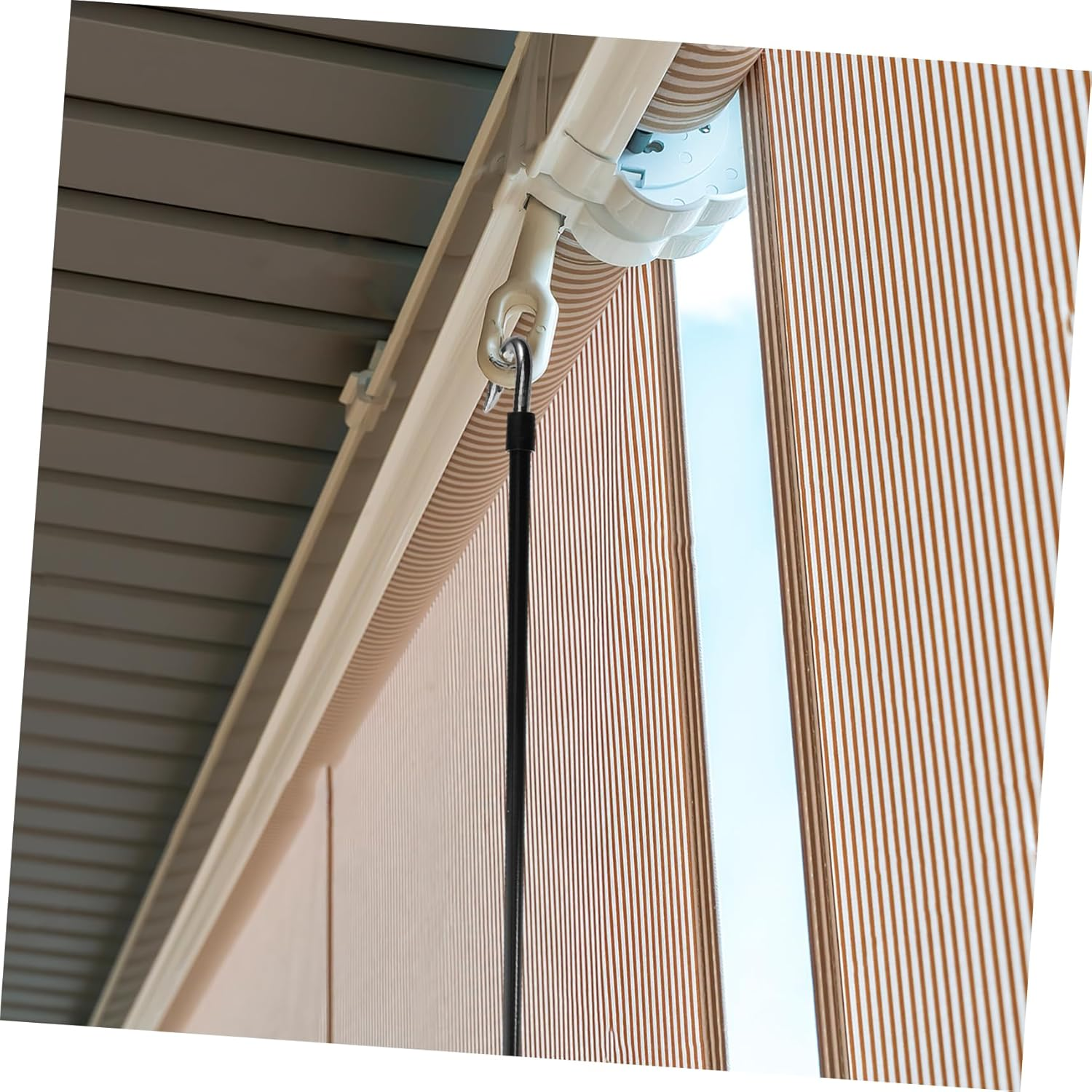 Abaodam Awning Crank Wand Outdoor Canopy Manual Crank Handle Manual Shade Opener Tool for Patio Rv Awnings and Canopy Retraction image number 6