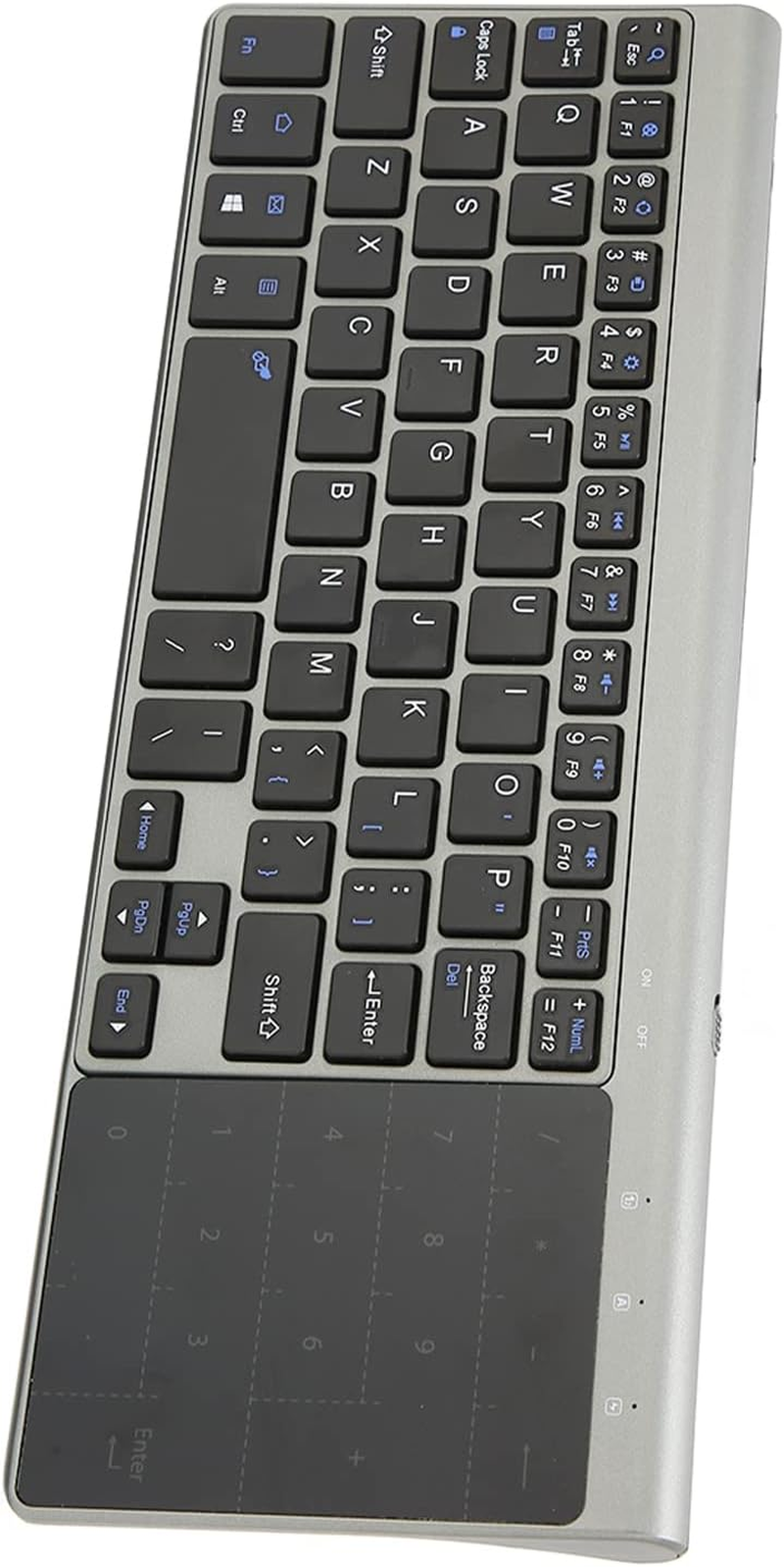 Wireless Keyboard, 2 in 1 2.4G Wireless Keyboard with Sensitive Touchpad, Portable Universal Wireless Keyboard for Laptops, Computers, TV Boxes image number 1
