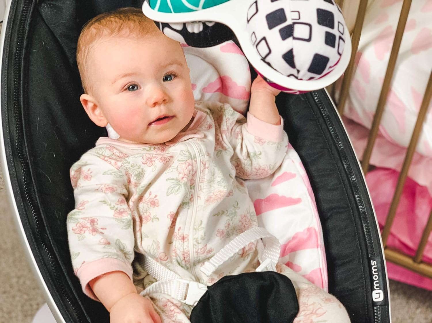 Infant Insert Compatible with 4Moms Mamaroo & Rockaroo &ndash; Car Seat Insert 2 Pack &ndash; Reversible Infant Car Seat Insert &ndash; Rockaroo & Mamaroo Newborn Insert &ndash; Soft Plush Minky Car Seat Head Support Insert image number 3