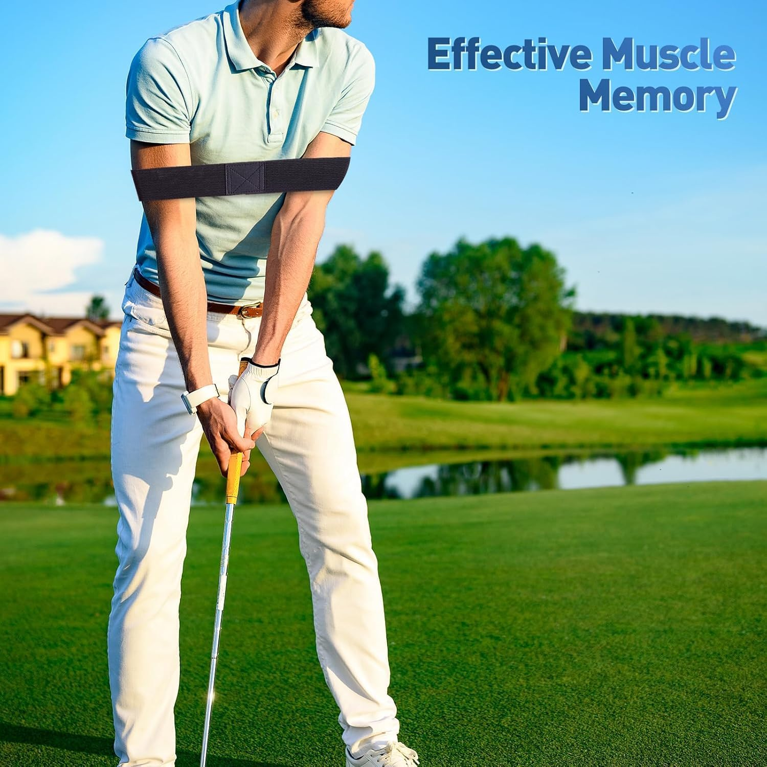 3Pcs Golf Swing Trainer Arm Bands,High Elastic Golf Connection Band,Golf Training Aids for Men & Women, Golf Grip Training Aid with Swing Correction,Improve Posture & Accuracy,Ideal for Beginners. image number 1