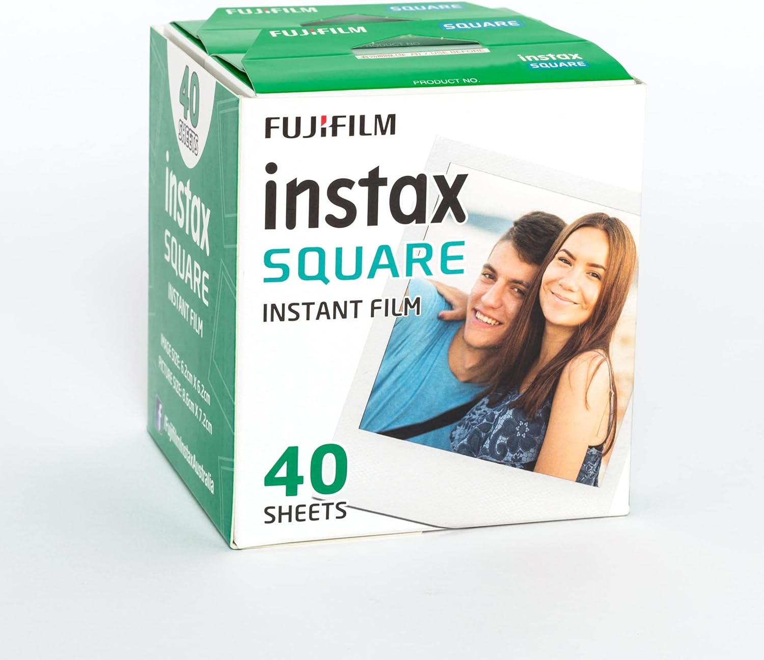 Instax Fujifilm Square Film, White 40 Pack