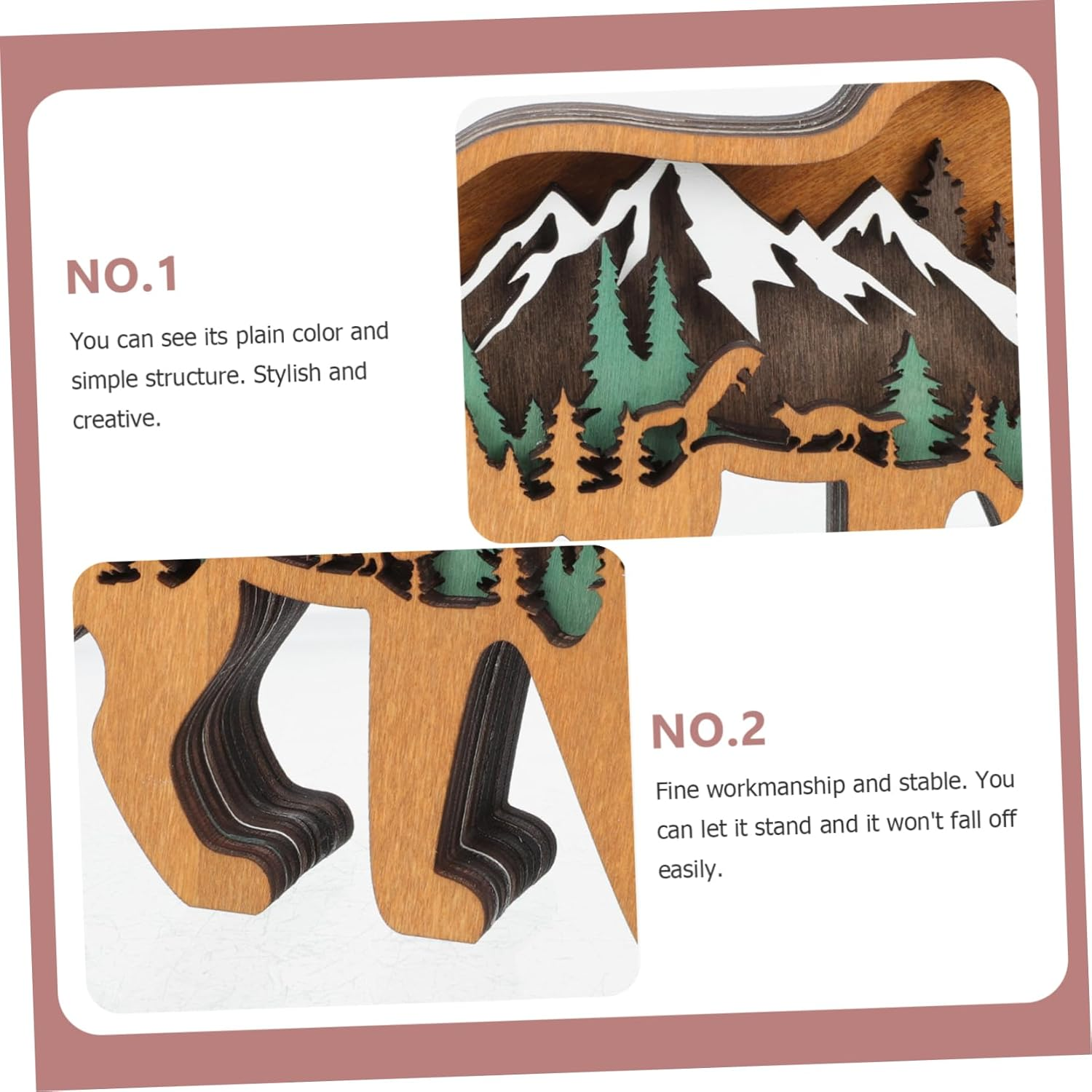 Craft Christmas Ornaments Multi-Layer Animal Decor Felt Christmas Tree Decorations