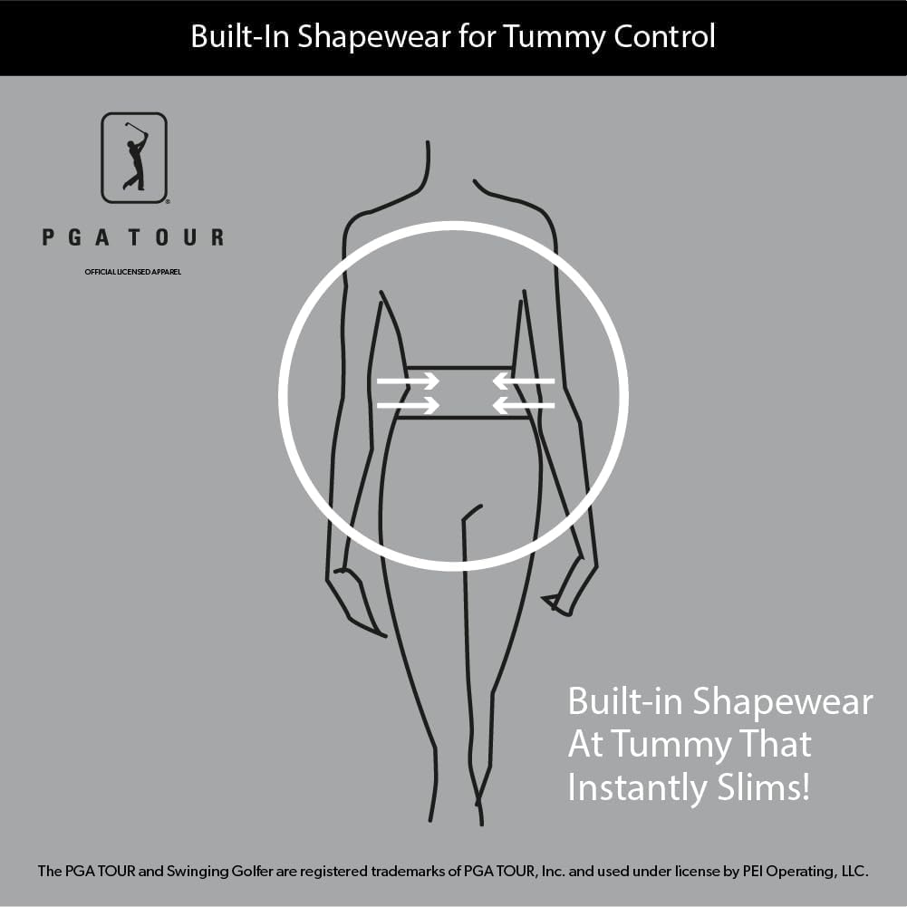 PGA TOUR Women'S Golf Pants with Pull-On Waistband, Tummy Control, Moisture-Wicking, Sun Protection, Performance Stretch image number 4