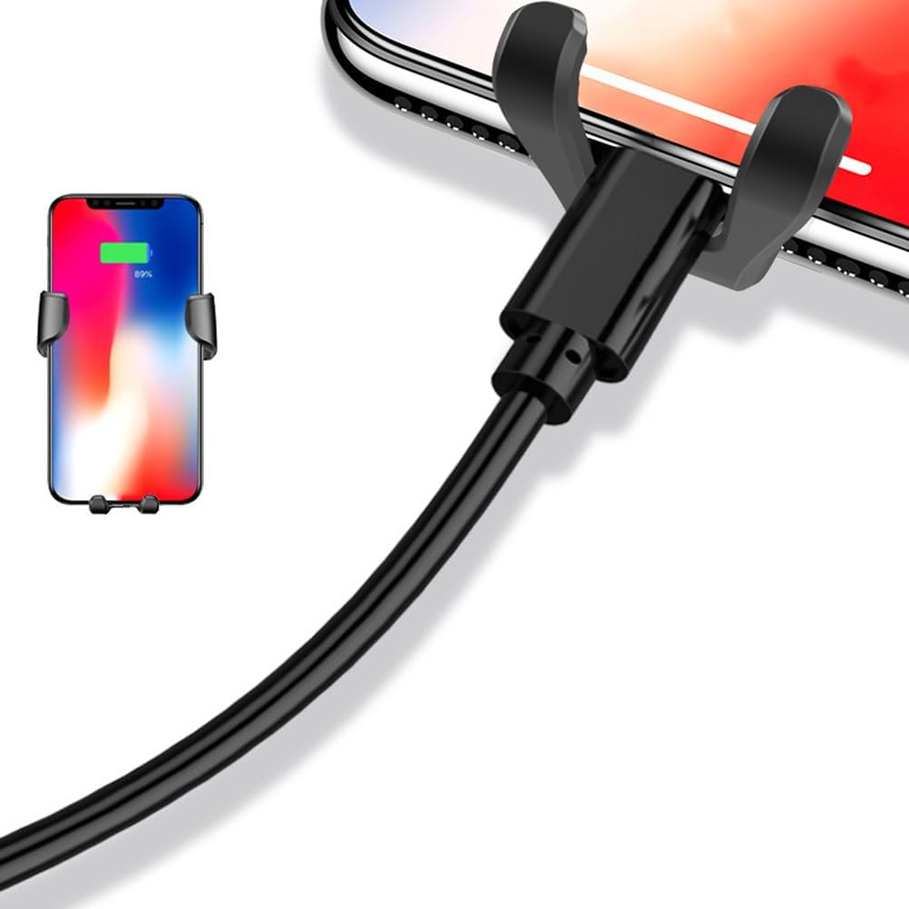 Gadpiparty Automobile Air Vent Phone Holder Black One-Hand Operation Car Mobile Stand with Automatic Clamp for GPS Navigator and Smartphones image number 1