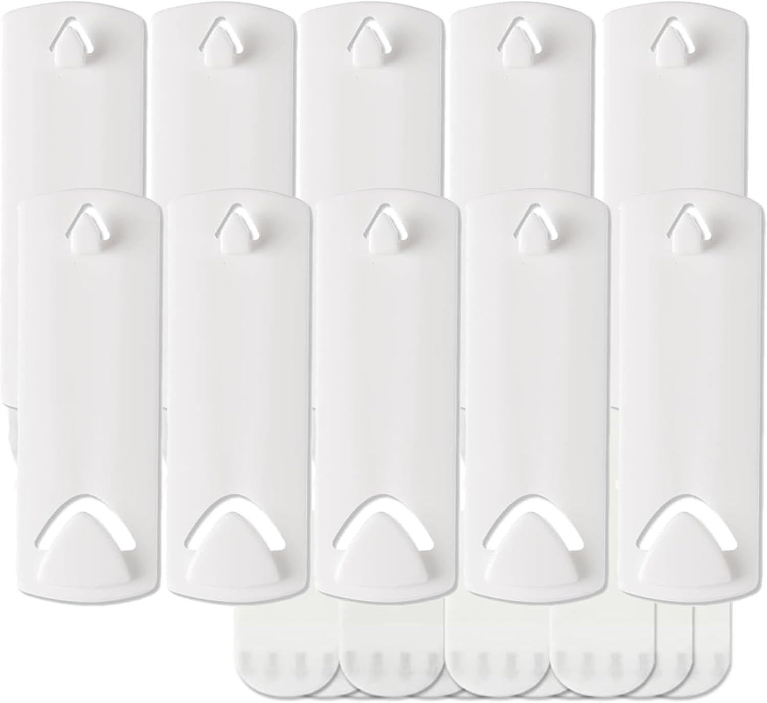 10 Sawtooth & Wire Hangers, 14 Large Removable Adhesive Strips, Heavy Duty No Nail Picture Hooks, Damage-Free Hanging for Frames, Mirrors, Art image number 3