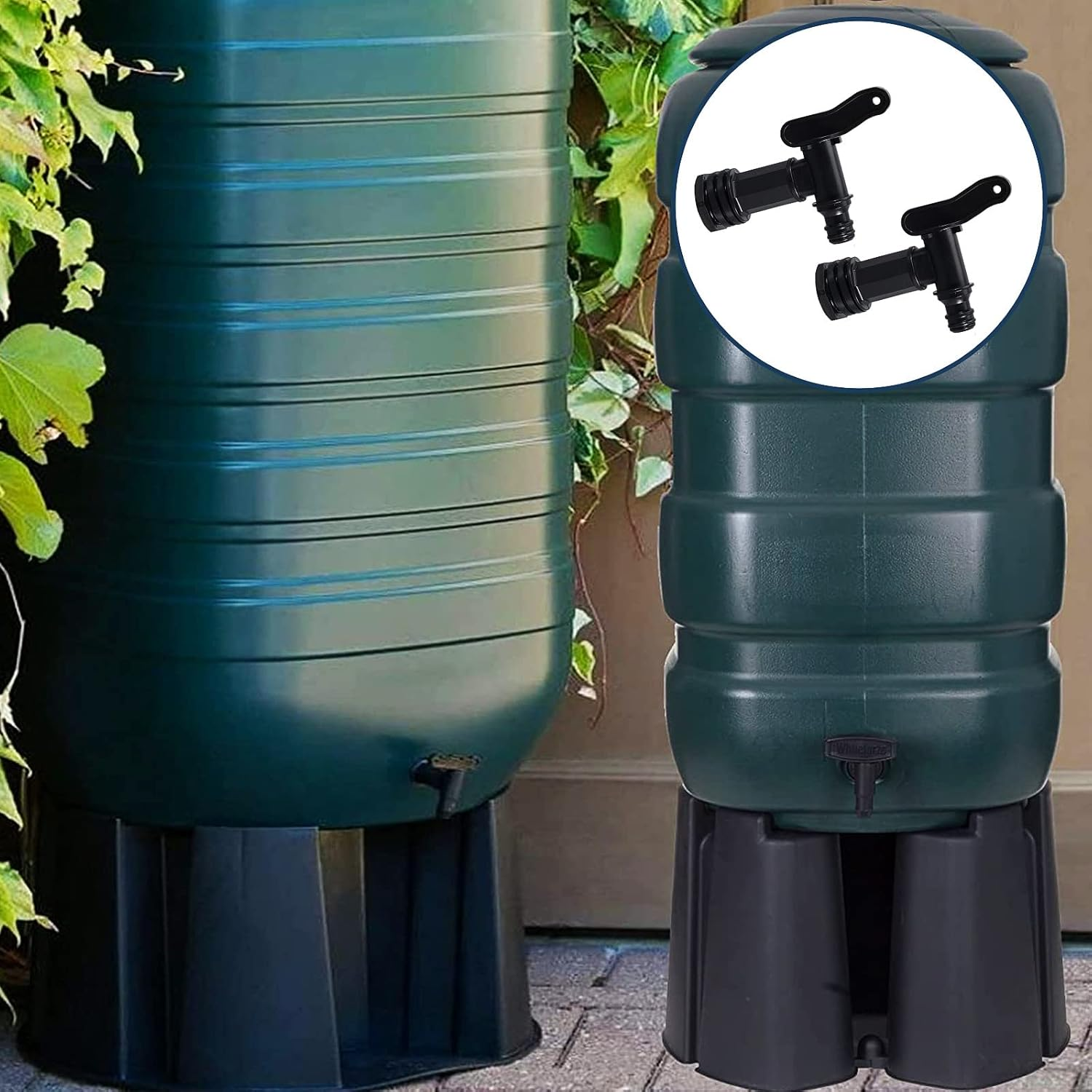 Water Butt Tap Replacement Taps with Nut,Plastic Tap for Water Butt Hose Connector,Ibc Tank Fitting Adapter,Click Fit Water Hose Pipe Rain Barrel Tap,Storage Tank Threaded Connection Taps for Garden image number 6