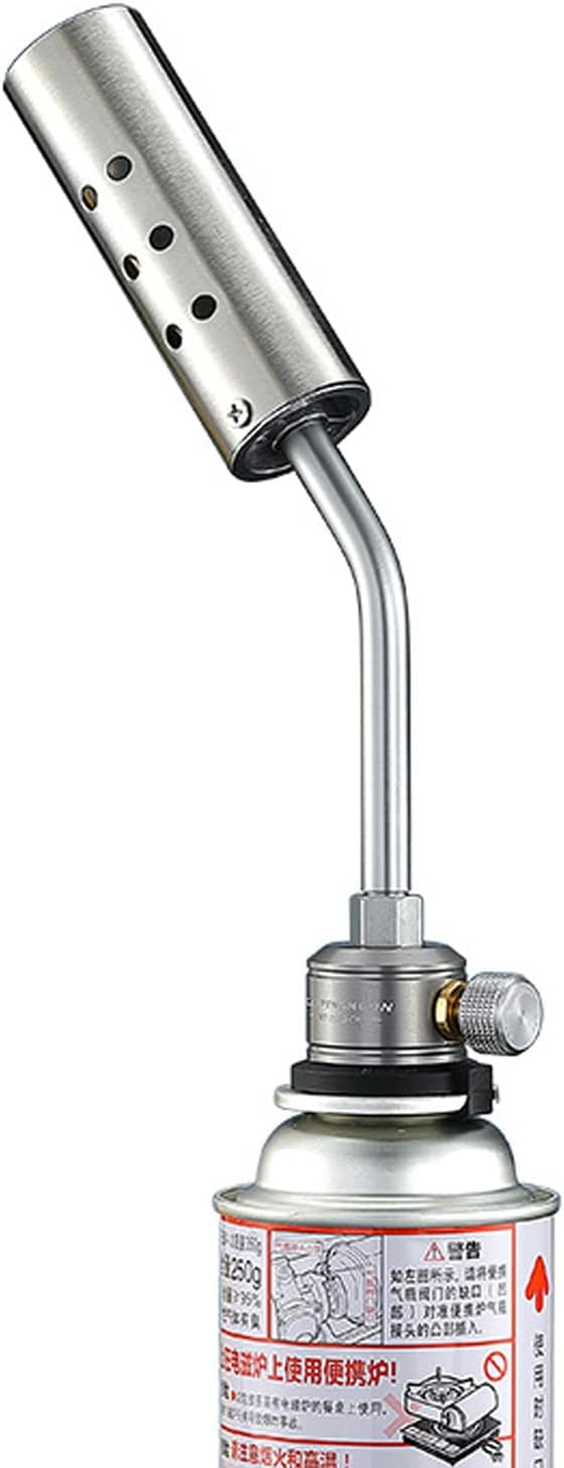 Campingmoon Butane Gas Torch High Power Kitchen Blow Torch for Cooking Flame Adjustable Gas Torch for Outdoor Charcoal Starter BBQ, Baking, Brulee image number 3
