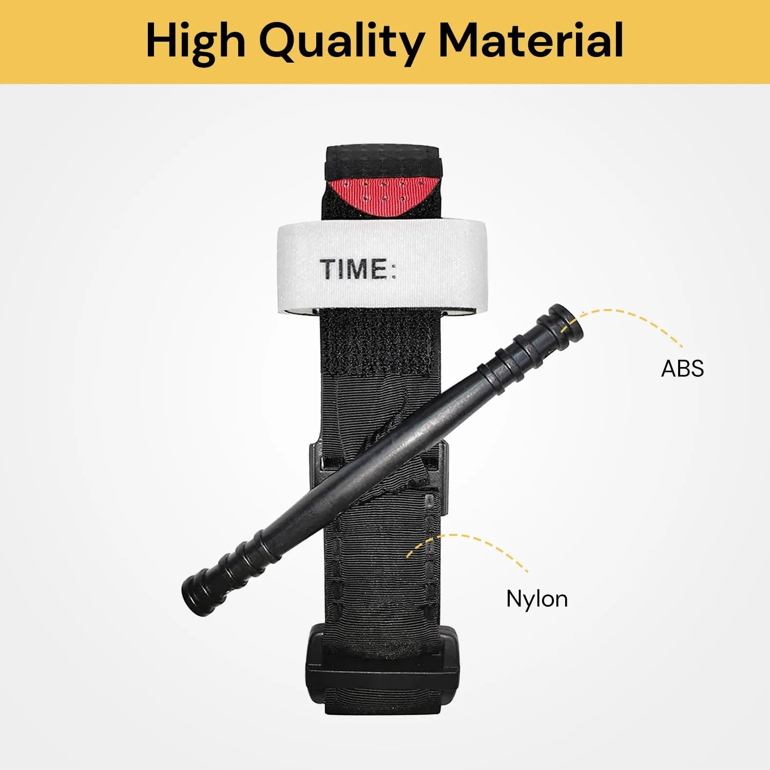 EZONEDEAL Outdoors Camping Spinning Military Combat Emergency Tourniquet - One-Handed Operation Tourniquet Medical First Aid Equipment for Family Children School Training image number 3