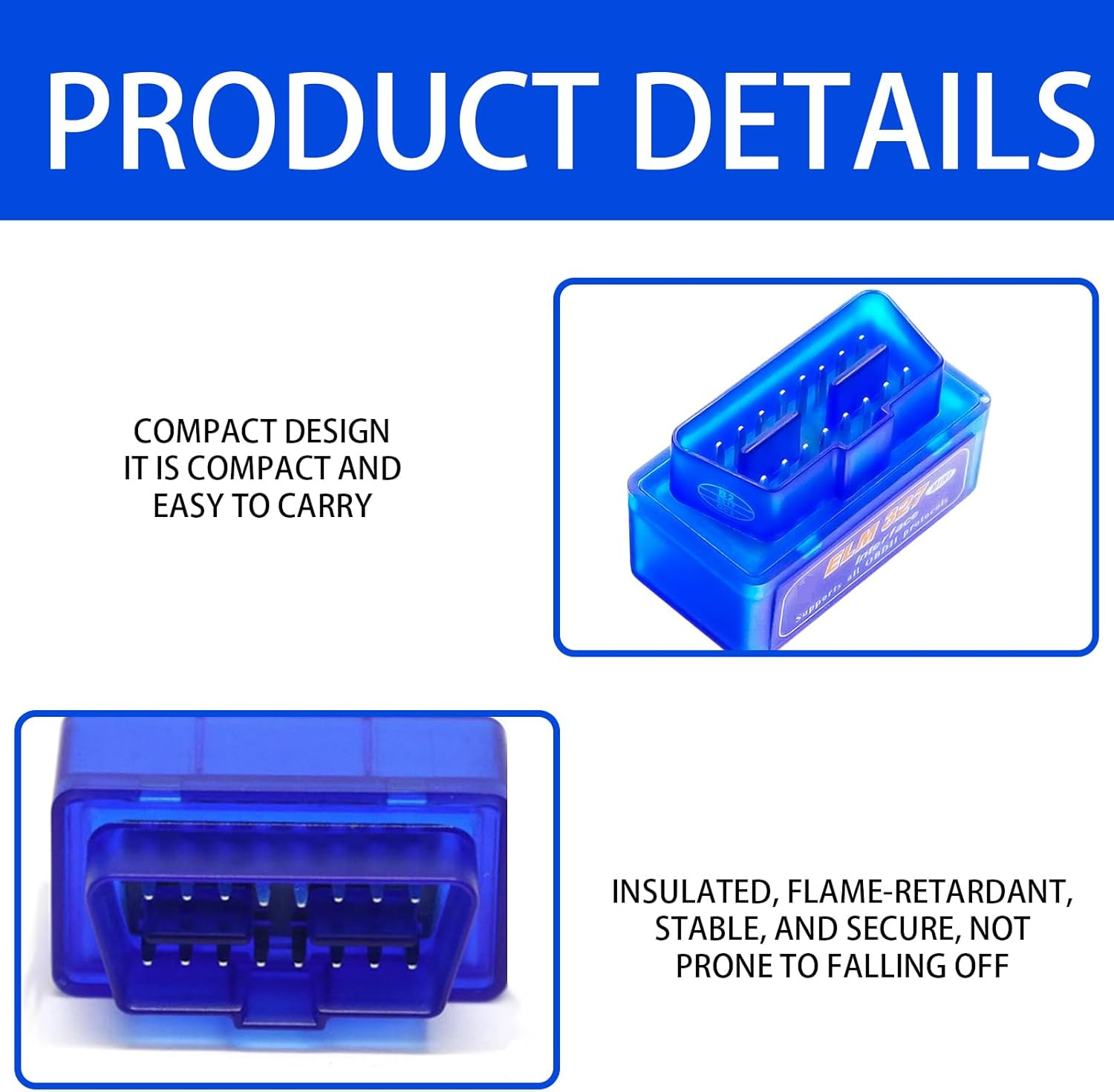 OBD2 Scanner,Obd Scanner, Elm327 Code Reader Bluetooth Scan Tool,Wireless Obdcar Code Reader,For Ios, Iphone, Ipad and Android image number 4