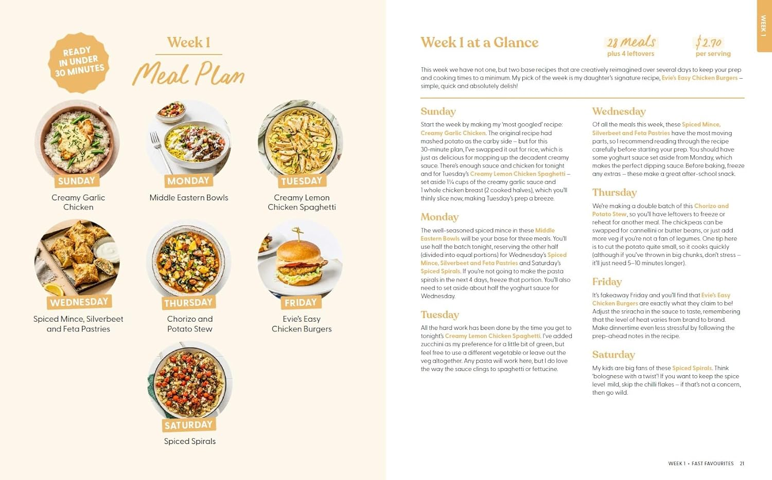 Money-Saving Meal Plans with Chelsea: Weekly Meal Plans with Shopping Lists . Family-Friendly Dinners . Average $3 per Serve image number 1