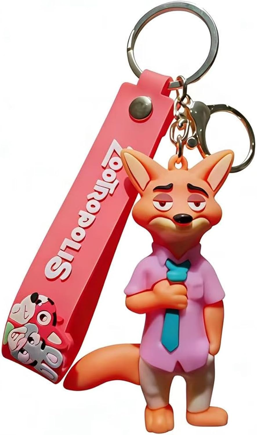 Ginphan Animal Theme Keychain, Cute Cartoon Keychains, Suitable for Car Keys, Bag Charms, and Similar Items image number 5