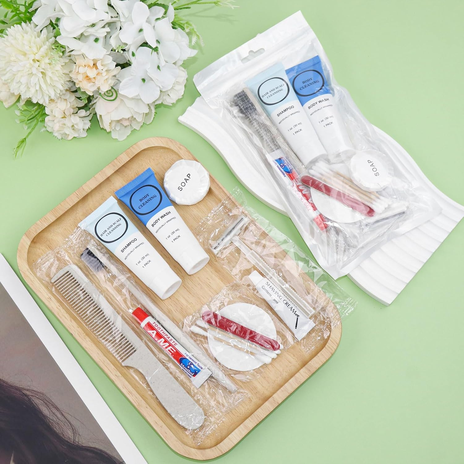 Toiletry Kits Homeless Personal Hygiene Care Package Kits Supplies in Bulk, Disposable Travel Size Essential Women Men Toiletries Set for Hotel,Charity,Camping,Travel (7.1 Inch, 20, Count) image number 6