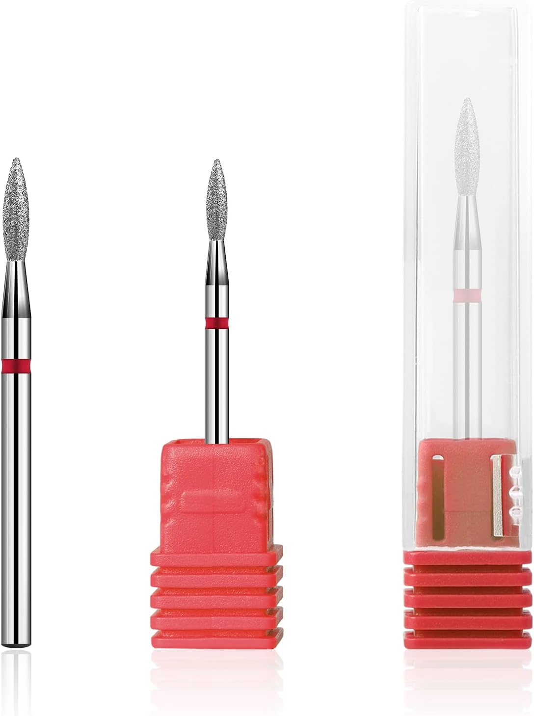 BNG Cuticle Bit for Cutter Gel Nails Nail Cutter Diamond Grinder Manicure Set Electric Nail File 3/32 Inch Professional Nail Drill for Removing Cuticles Nail Polish Salon Tool image number 4