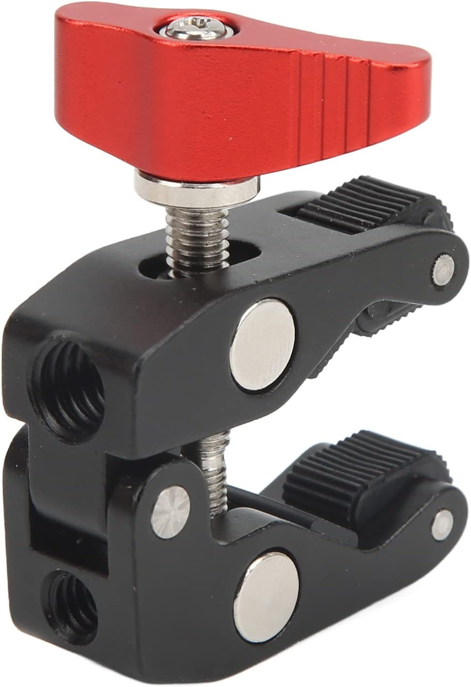 Super Clamp Camera Clamp, Arm Super Camera Clamp Mount with 1/4 Inch 3/8 Inch Thread, Small Camera Crab Pliers Clip, for Monitor, LED Video Light, Flash image number 4