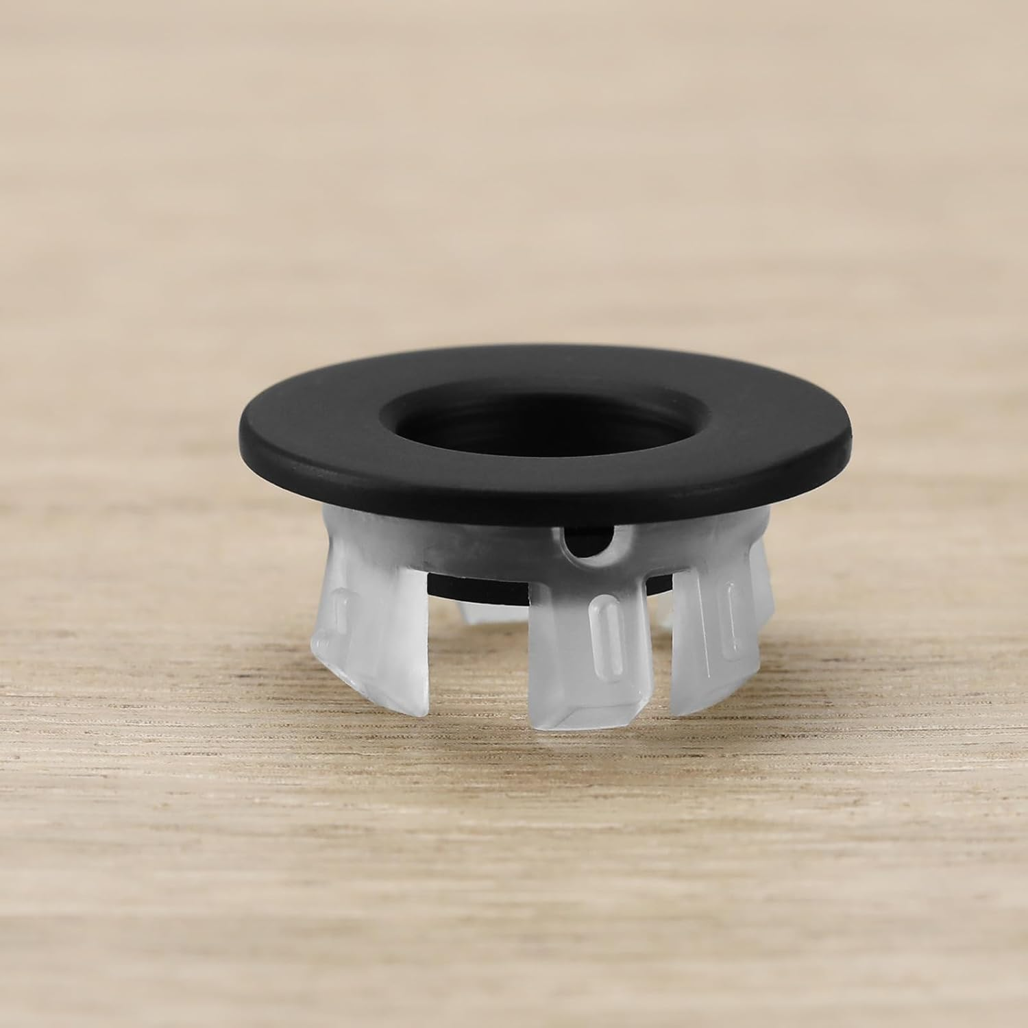 VGOL 6PCS Basin Sink Overflow Cover Black Brass Insert Hole Trim Cap Ring Kitchen Sink Decoration for Standard 22Mm to 24Mm Overflow Holes image number 6