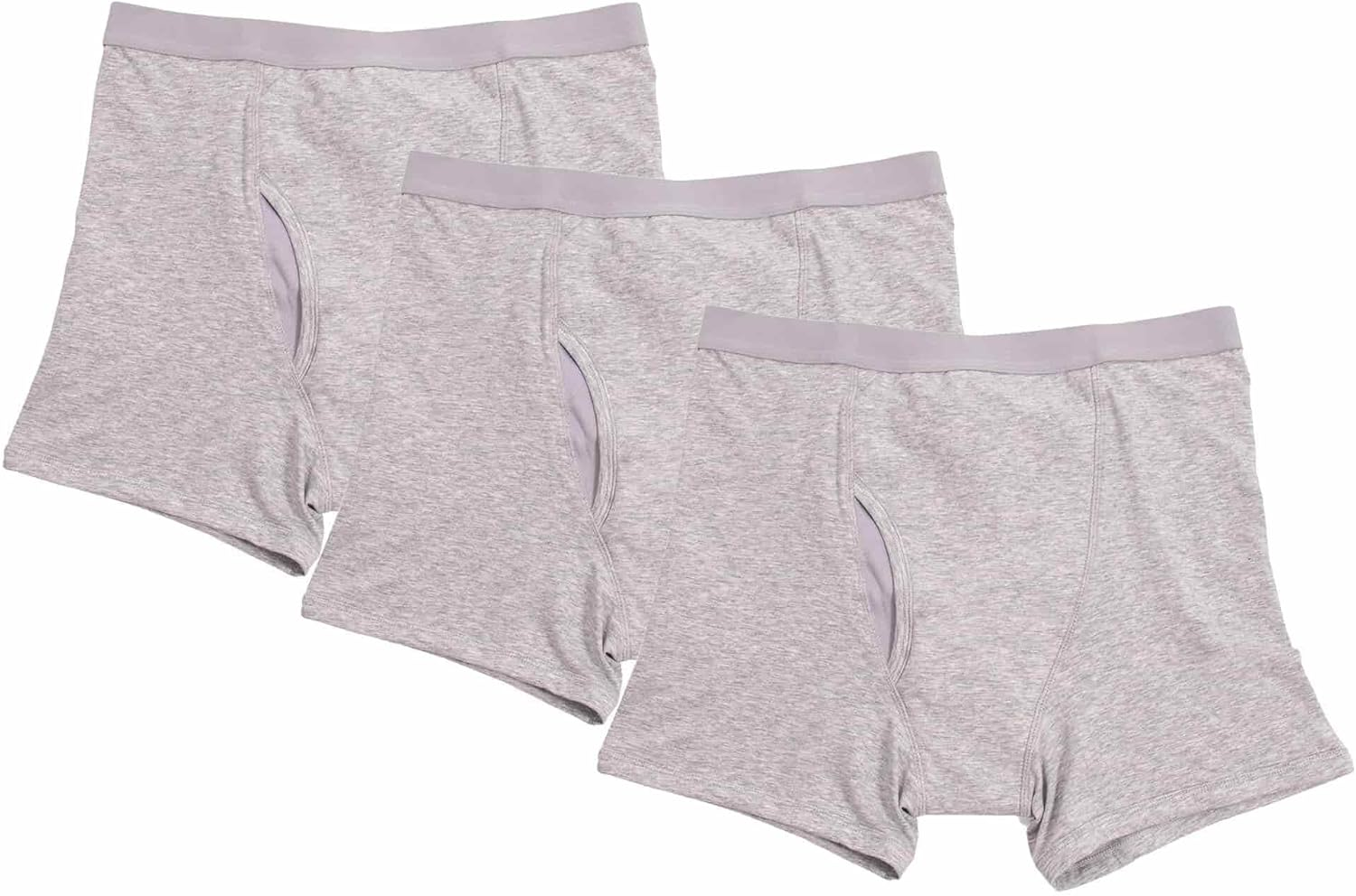 Conni Men'S Kalven Boxers, Absorbent Waterproof Washable Protective Underwear, Grey X 3, 2XL image number 4