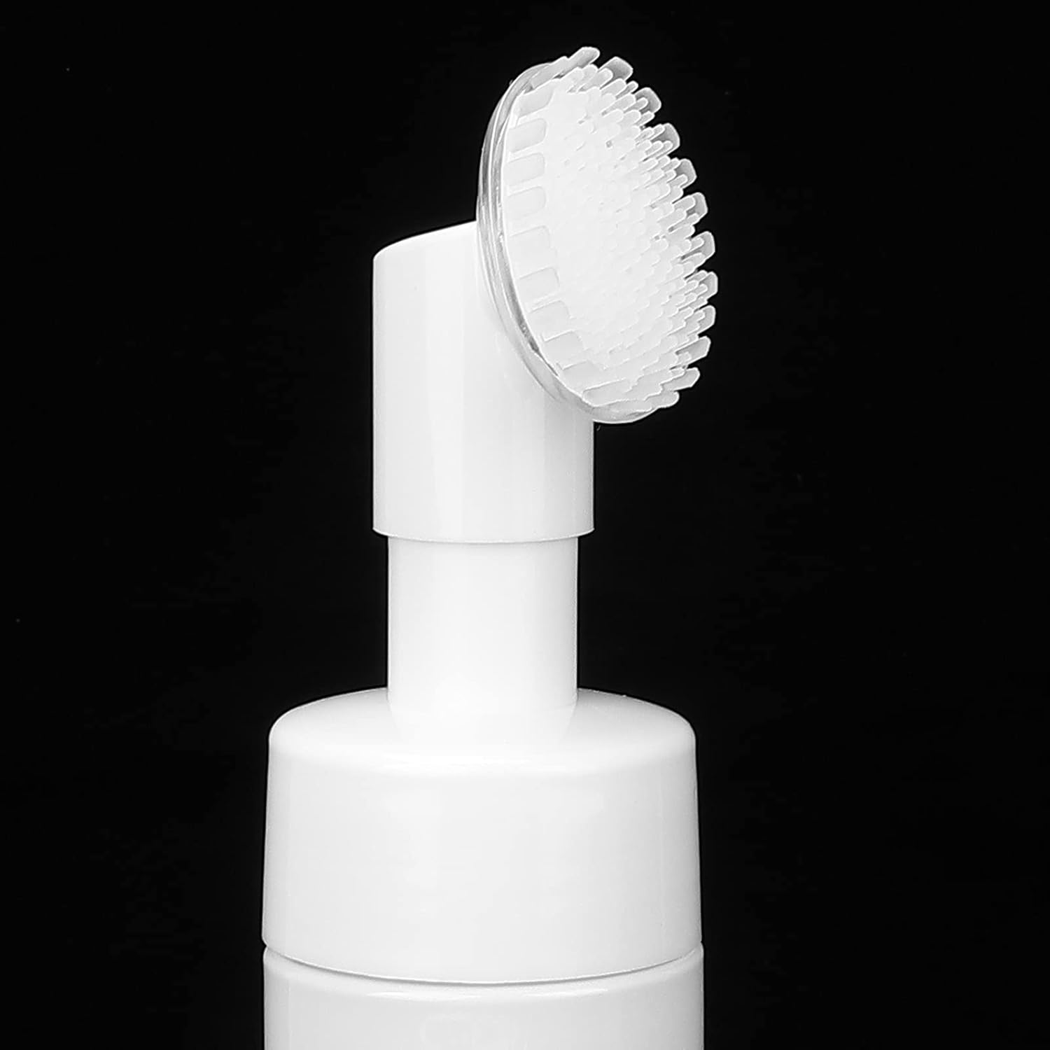 Foaming Bottle with Brush, White Facial Cleanser Foam Bottle, Fastening Pump Head Facial Cleanser Foaming Bottle for Lotion Bottling image number 5