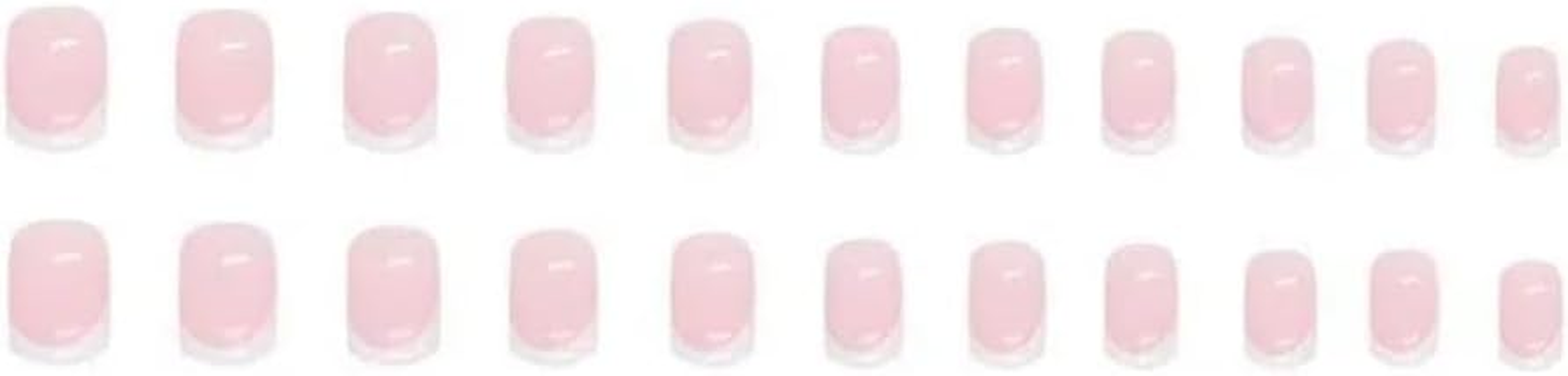 Ztcily False Nails Short French Nude False Nails Square Natural Short Pink for Women Girls image number 2
