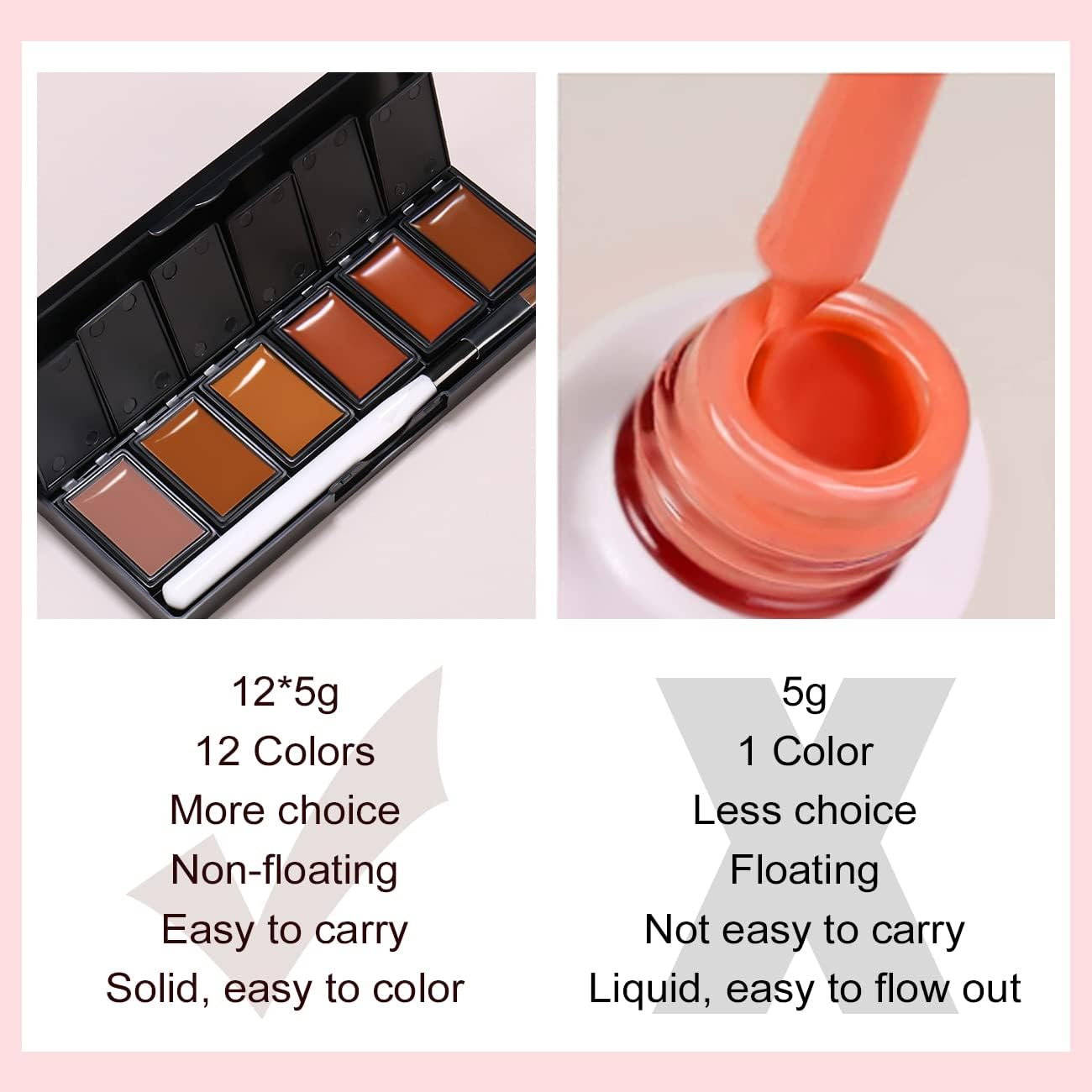 AIMEILI Solid Gel Nail Polish 12 Colours Solid Nail Gel UV LED Soak off Solid Cream Gel Polish - Set3 image number 5