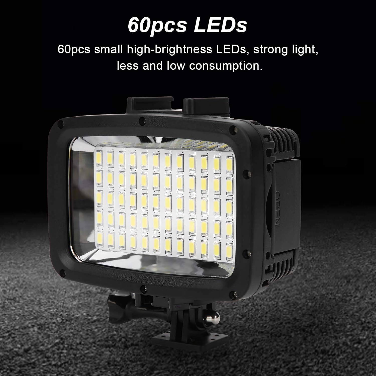 Underwater Lights Diving Light, 40 M Waterproof LED Diving Fill Light, 5500-6000 K Professional SLR Camera Fill Light with 3 Colours Soft Light Panels image number 1