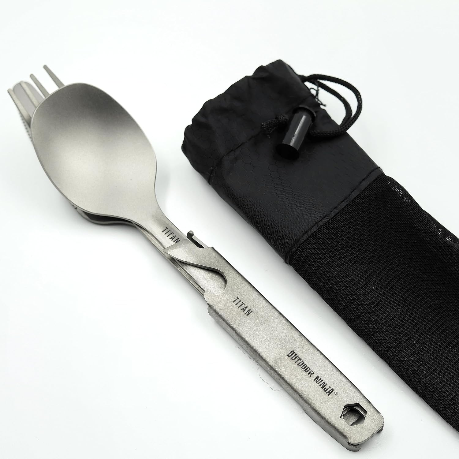 Outdoor Ninja Titanium Cutlery Set image number 2