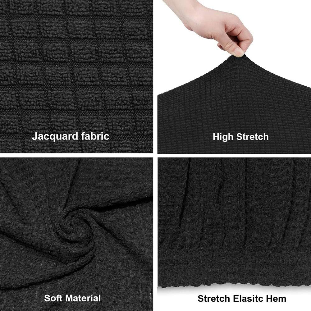 Shiphose Elastic Electric Gaming Chair Covers Household Office Internet Cafe Rotating Armrest Chair Cases(Black) image number 1