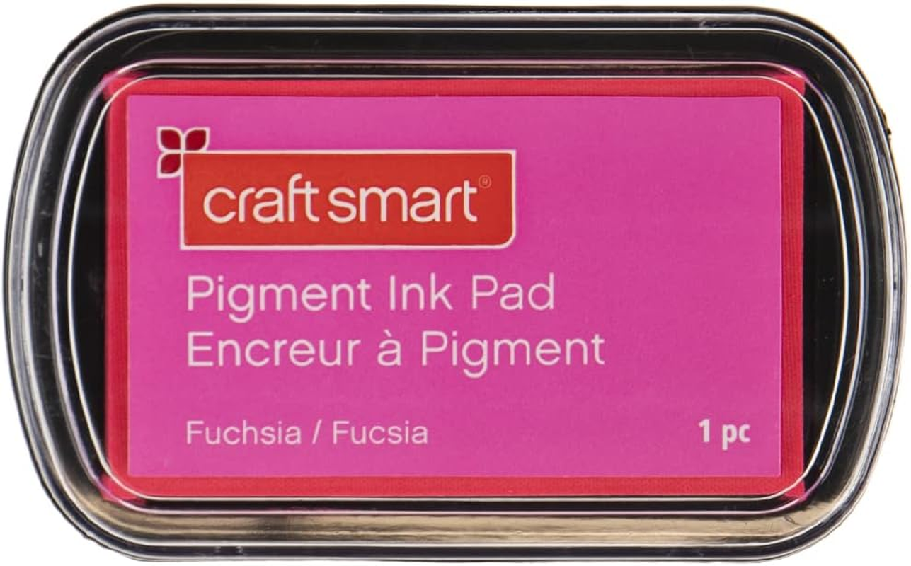Craft County Pigment Ink Stamp Pad &ndash; Ideal for Stamping, Scrapbooking, and Craft Projects &ndash; Silver (Large)